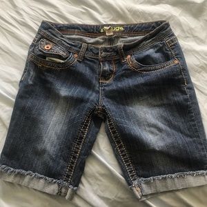 Denim shorts